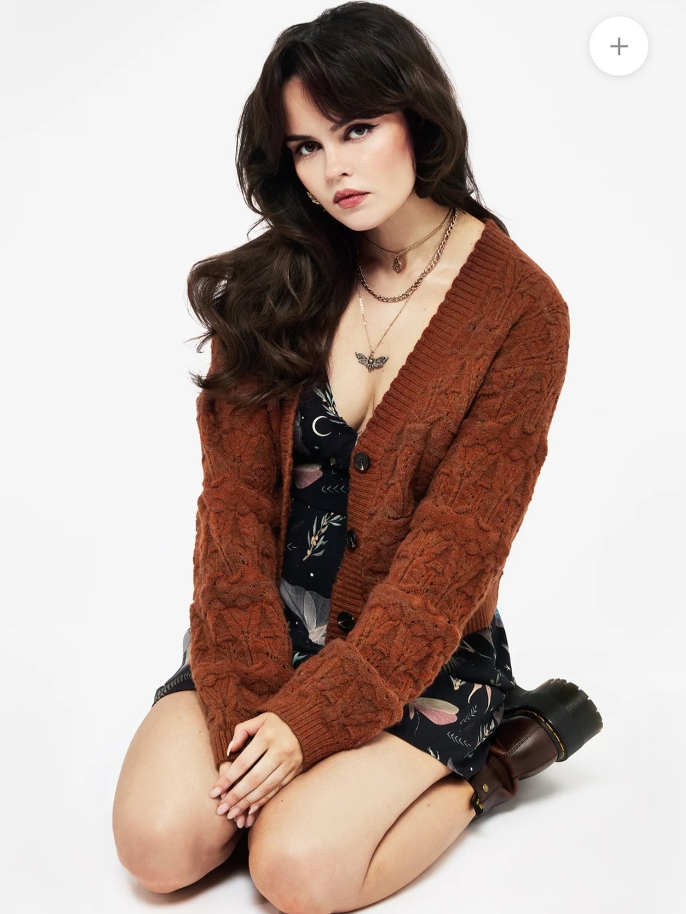 Cadmium Pointelle Knit Cardigan - Picture 4 of 4